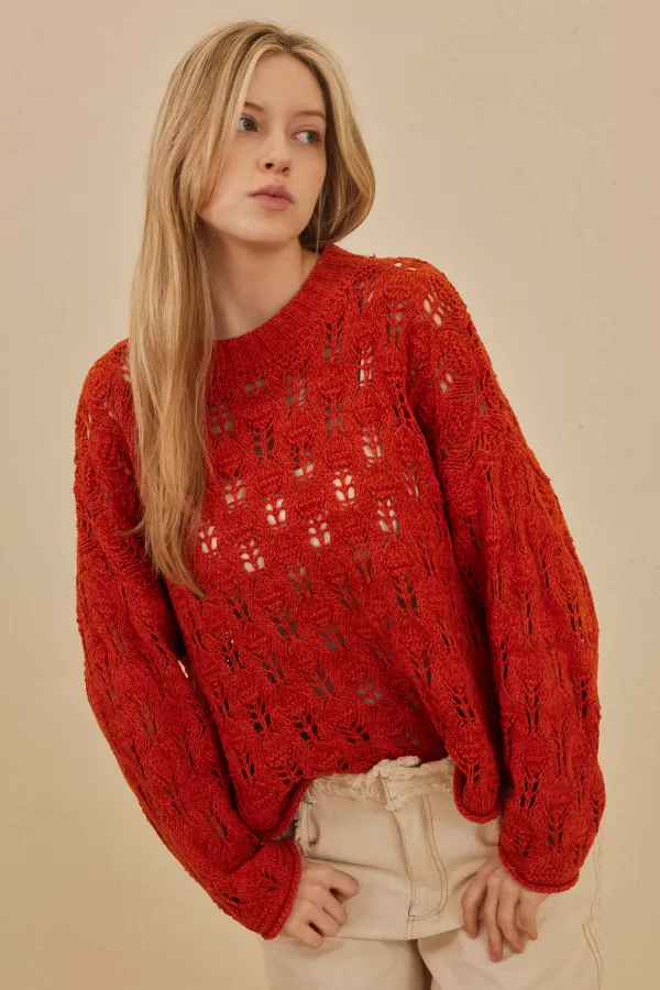 See Through Loose Fit Sweater