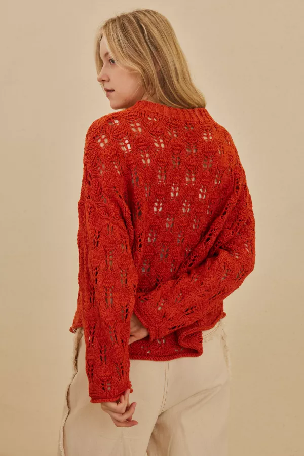 See Through Loose Fit Sweater