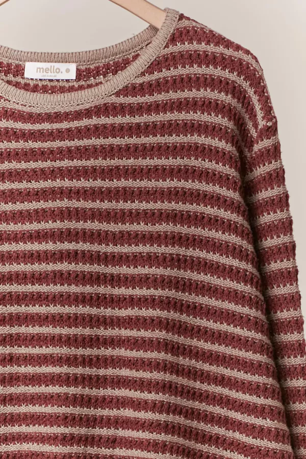 Striped Relaxed Fit Sweater