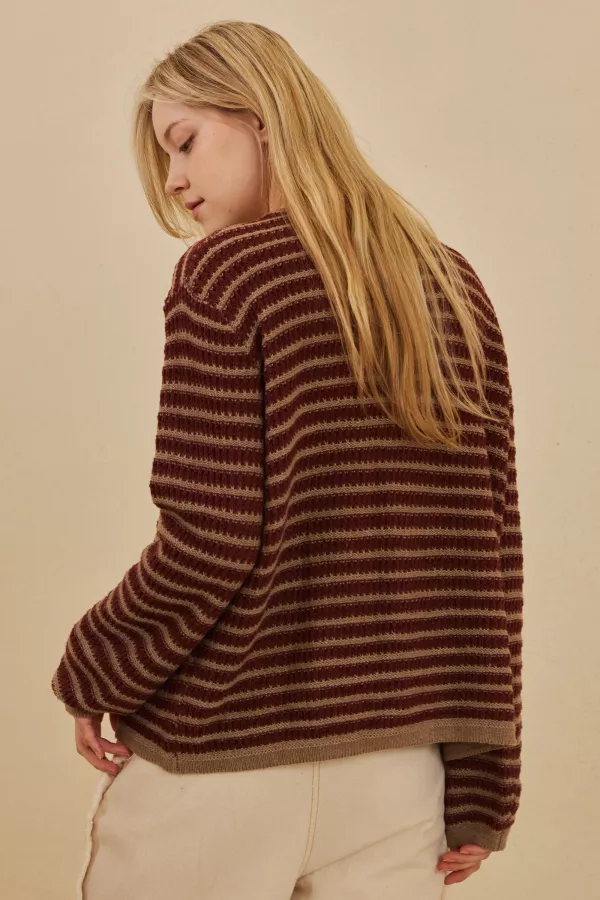 Striped Relaxed Fit Sweater