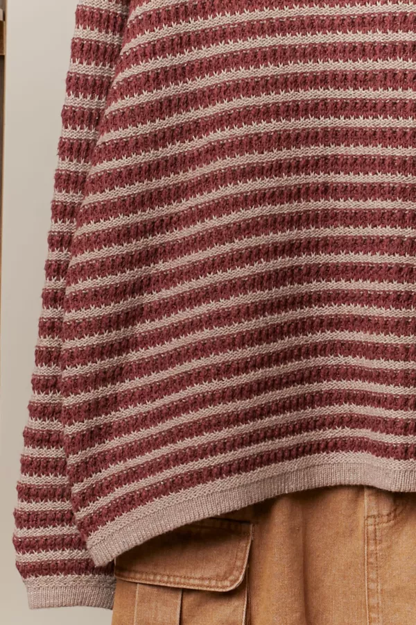 Striped Relaxed Fit Sweater