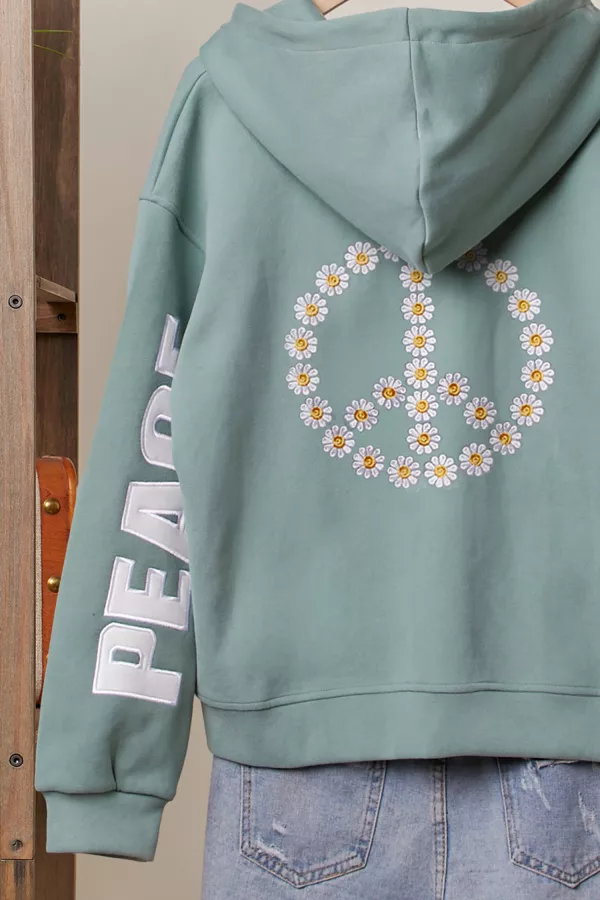 Peace Love Patchworks Hoodie