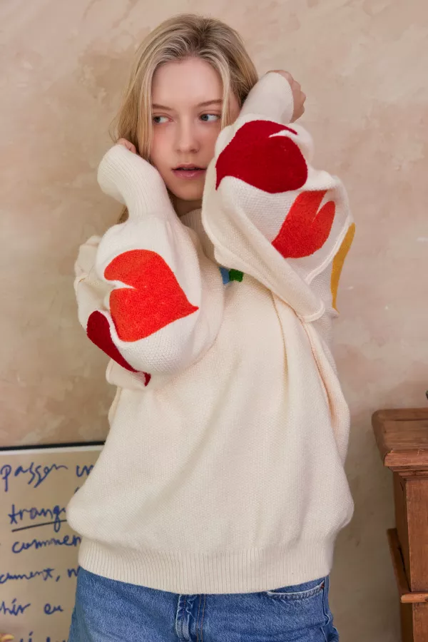 【BAON】Haruto Heart Quilted Jumper BAON】Haruto Heart Quilted Jumper