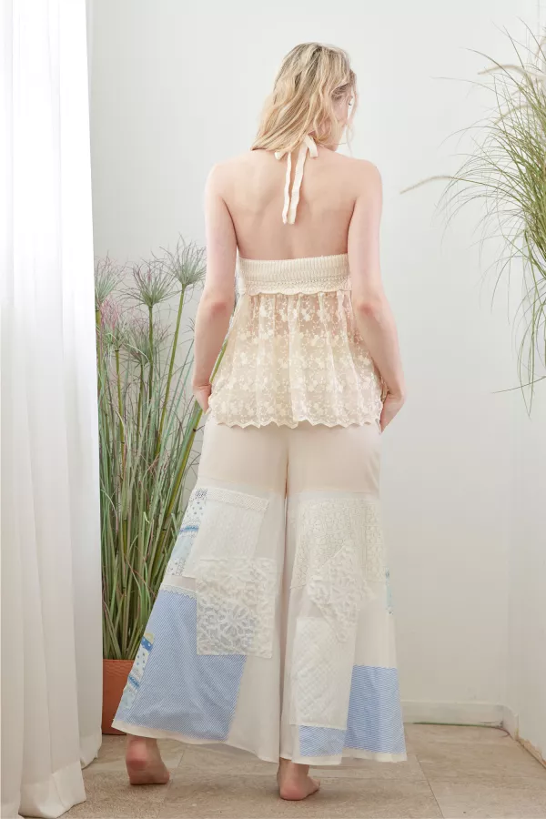 Boho Crochet Lace Pattern Pants