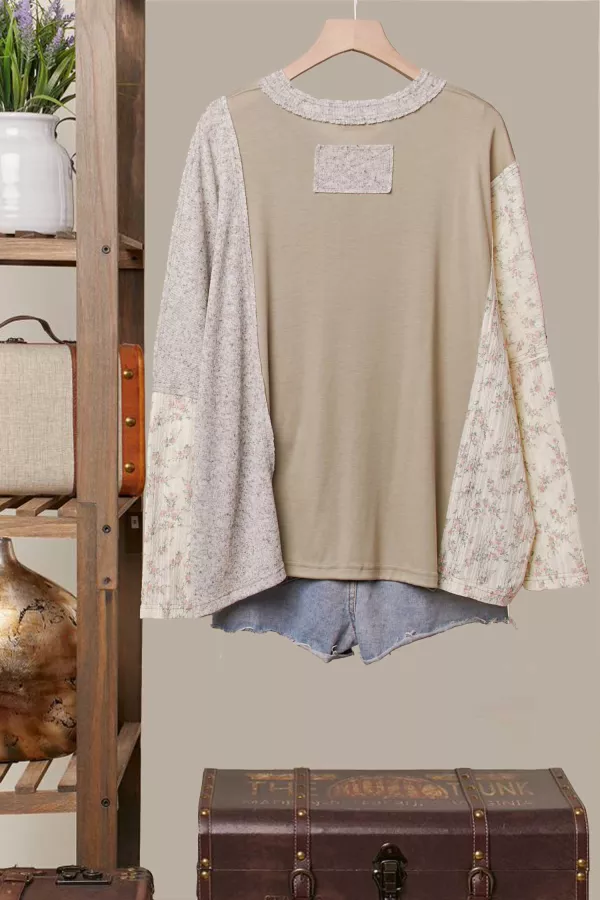 Vintage Patchwork Pullover Top