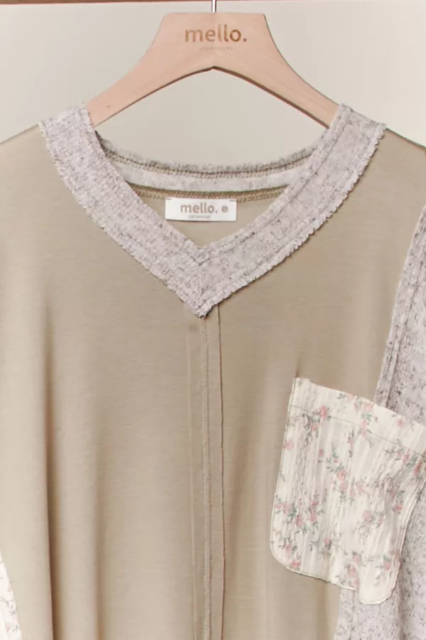 Vintage Patchwork Pullover Top