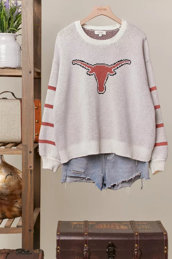 wholesale clothing texas round neck sweater mello