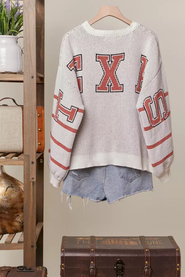 TEXAS Round Neck Sweater