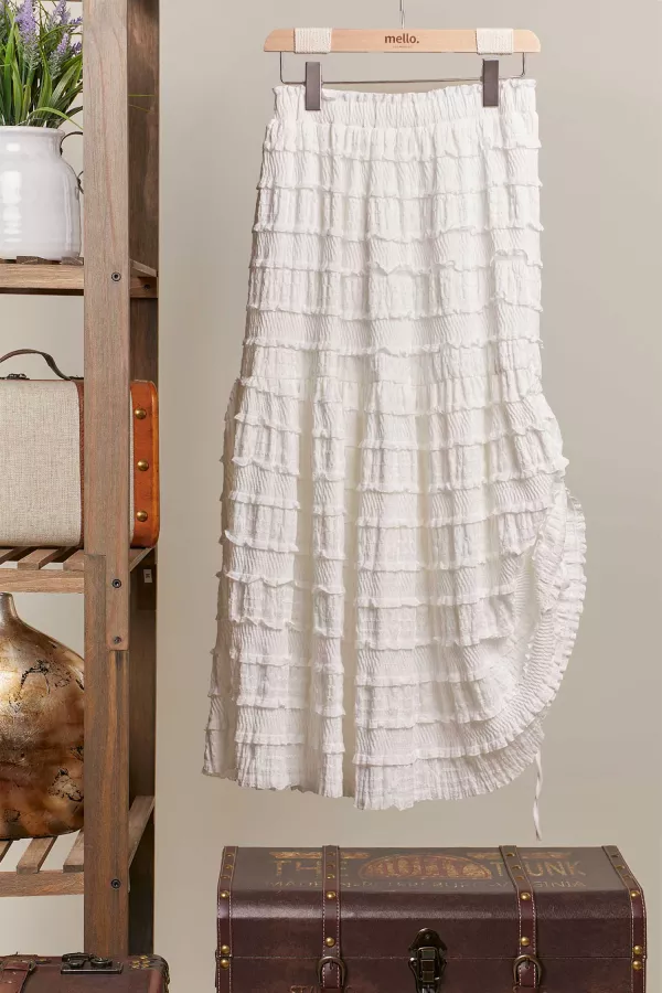 wholesale clothing maxi ruffle skirt mello