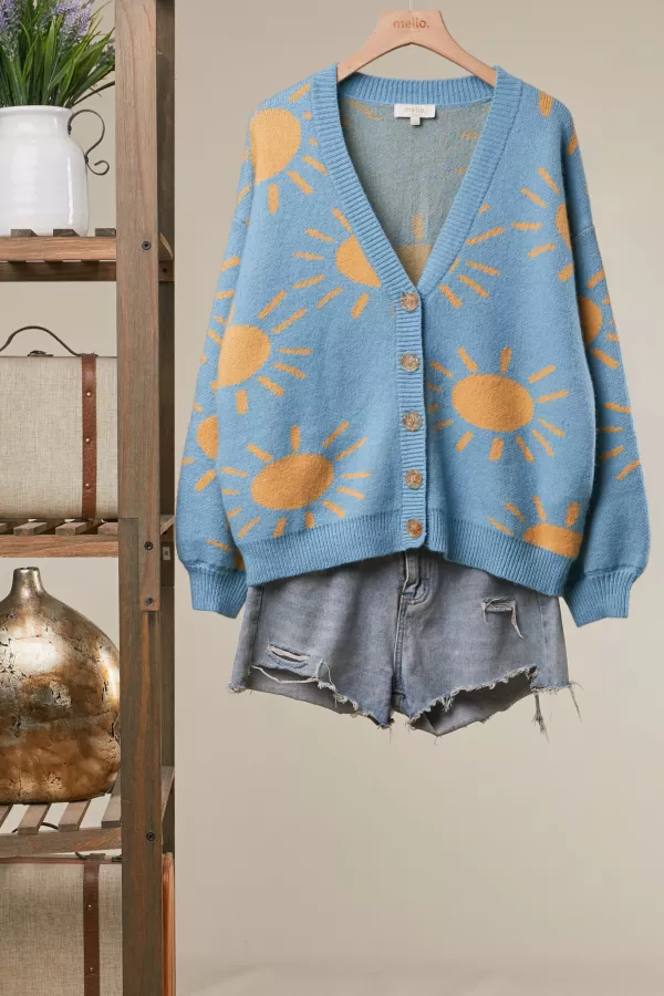 wholesale clothing sunny days knit cardigan mello