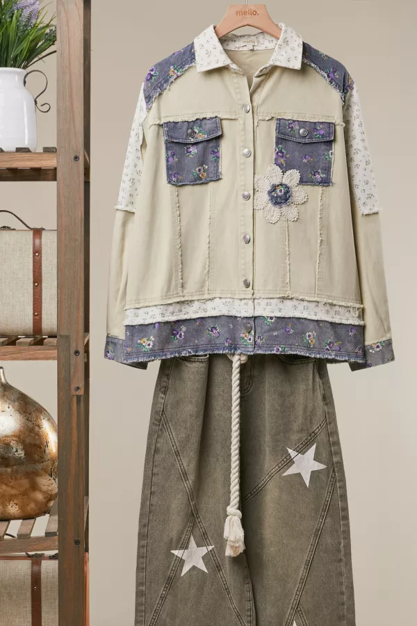 wholesale clothing violet garden denim jacket mello